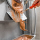 Making Chocolate Gelato in Gelato Machine