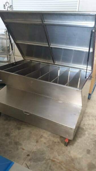 Bakery Ingredient Bins Full Stainless - Gas Flush Bakery Ingredient Bins Full Stainless - Gas Flush